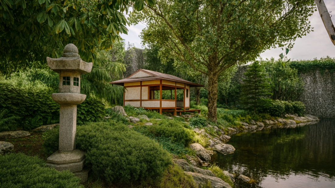 Wizualizacja budowy ogrodu japońskiego na terenie Starego Zoo.